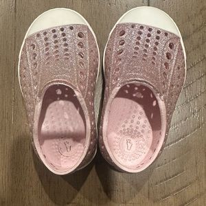 Pink glitter natives